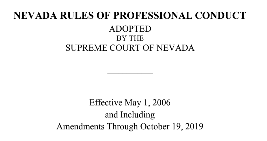 Nevada Rules of Professional Conduct